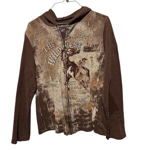 Trail Tees “The Wild West” Zip Hoodie – Size S